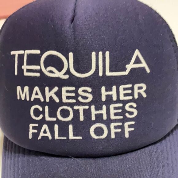 Vintage Tequila Trucker Hat, Navy Blue, One Size - Picture 2 of 8